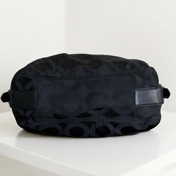 Authentic Coach Maggie Signature Black Designer Handbag with COA! - Picture 5 of 12